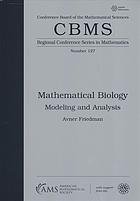 Mathematical biology. Modeling and analysis