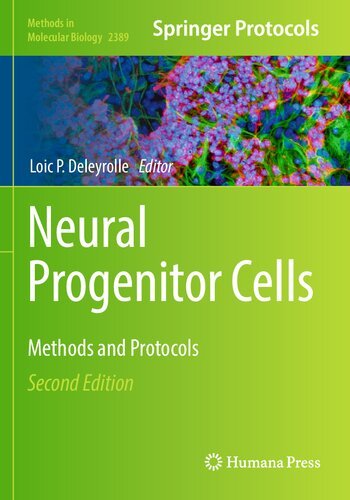 Neural progenitor cells : methods and protocols