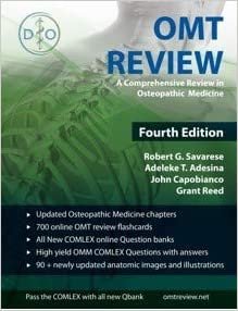 OMT Review A Comprehensive Review in Osteopathic Medicine 4th Ed