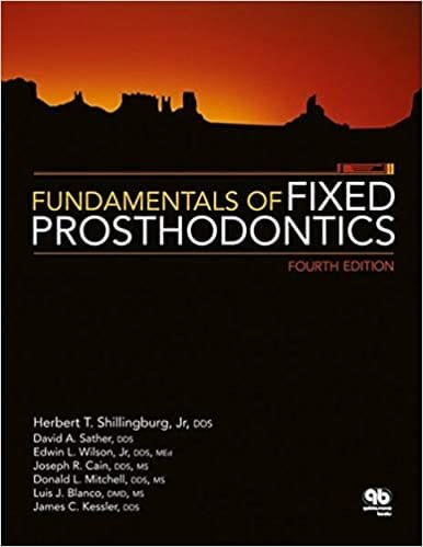 Fundamentals of Fixed Prosthodontics 4th edition