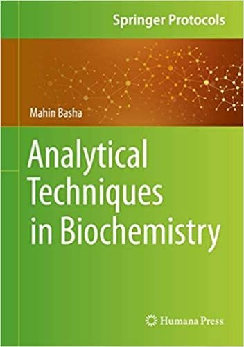 Analytical Techniques in Biochemistry 1st edition