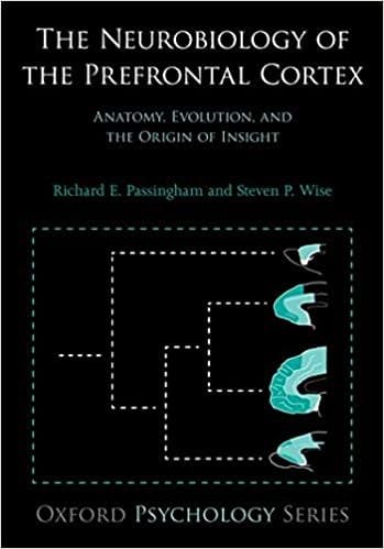 The Neurobiology of the Prefrontal Cortex Anatomy Evolution and the Origin of Insight 1st edition