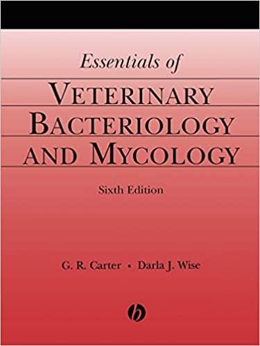 Essentials of Veterinary Bacteriology and Mycology 6th edition
