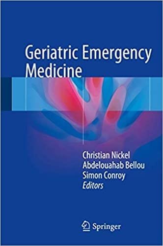 Geriatric Emergency Medicine 1st edition