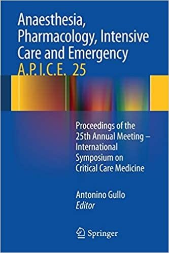 Anaesthesia Pharmacology Intensive Care and Emergency 1st edition