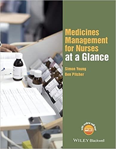 Medicines Management for Nurses at a Glance 1st edition