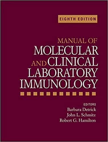 Manual of Molecular and Clinical Laboratory Immunology 8th edition