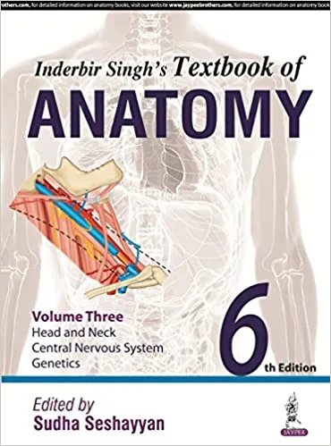 Inderbir Singhs Textbook of Anatomy Vol 3 Head and Neck Neuroanatomy Genetics 6th edition