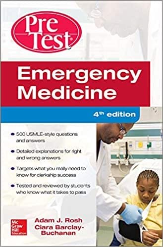 Emergency Medicine PreTest Self Assessment and Review 4th edition
