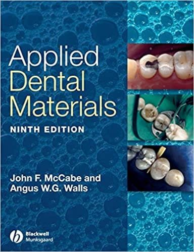 Applied Dental Materials 9th edition