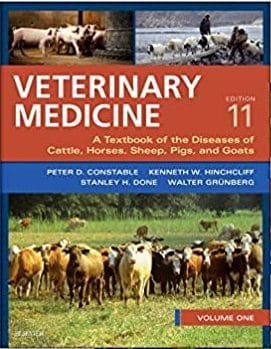 Veterinary Medicine A Textbook Of The Diseases Of Cattle Horses Sheep Pigs And Goats 11th edition
