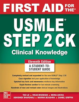 First Aid for the USMLE Step 2 11th edition