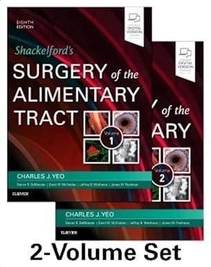 Shackelfords Surgery of the Alimentary Tract 2 volume set 8th edition