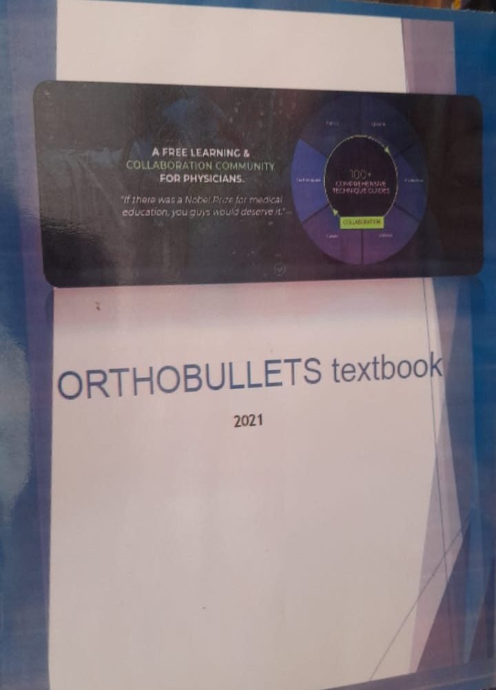 Orthobullets textbook 2021 Edition