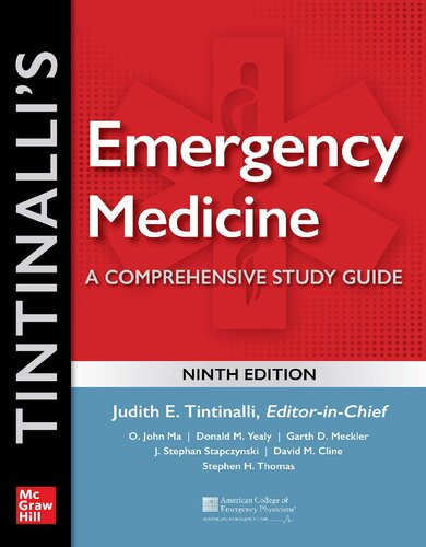 Tintinallis Emergency Medicine A Comprehensive Study Guide 9th Ed