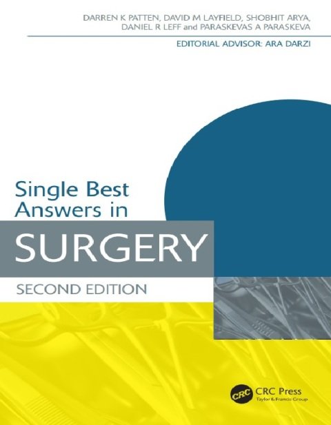 Single Best Answers in Surgery (Medical Finals Revision Series) 2nd Edition