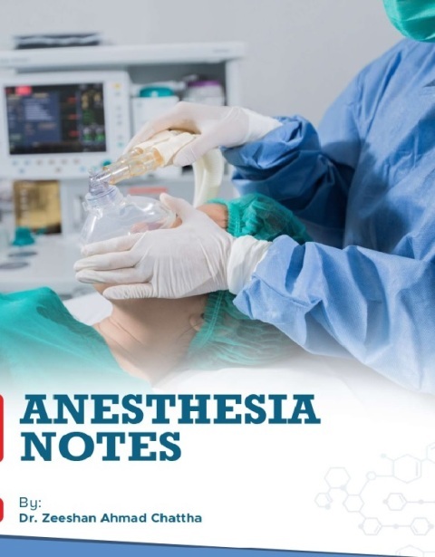 Anesthesia Notes by Dr. Zeeshan Ahmad chattha.