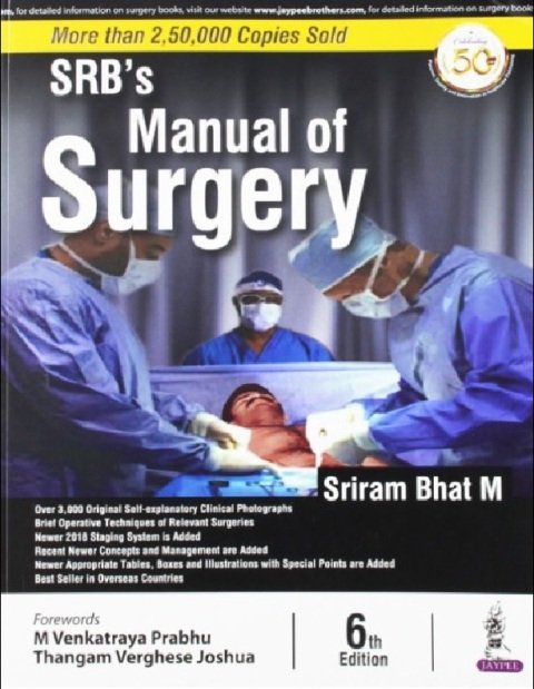 SRB’s Manual of Surgery.