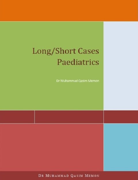 Long Short Cases Paediatrics.