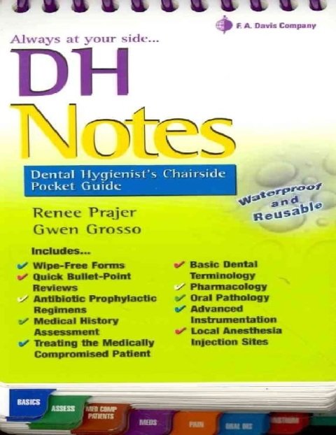 DH Notes Dental Hygienist's Chairside Pocket Guide.