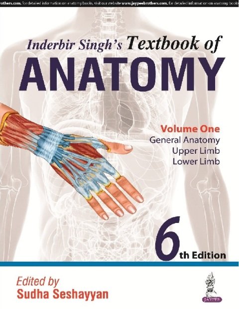Inderbir Singh's Textbook of Anatomy General Anatomy, Upper Limb, Lower Limb.