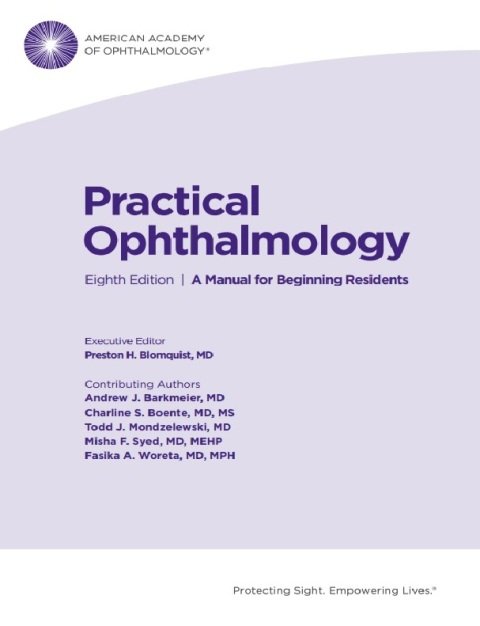 Practical Ophthalmology Eighth Edition A Manual for Beginning Residents.