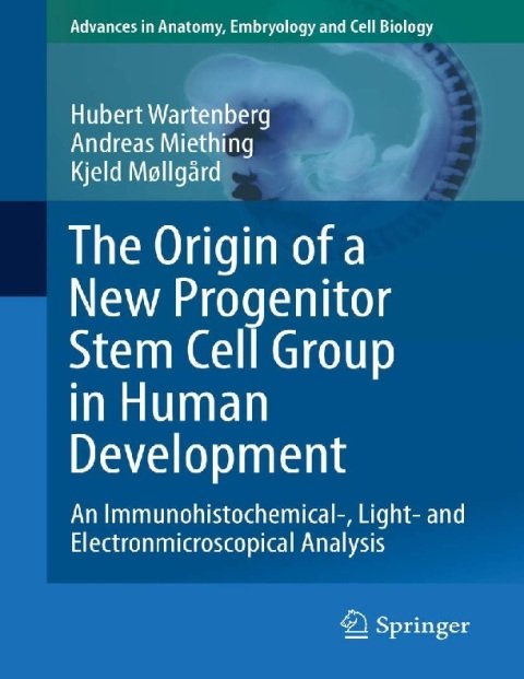 The Origin of a New Progenitor Stem Cell Group in Human Development An Immunohistochemical-, Light- and Electronmicroscopical Analysis (Advances in Anatomy..