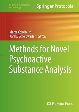 Methods for Novel Psychoactive Substance Analysis (Methods in Pharmacology and Toxicology)