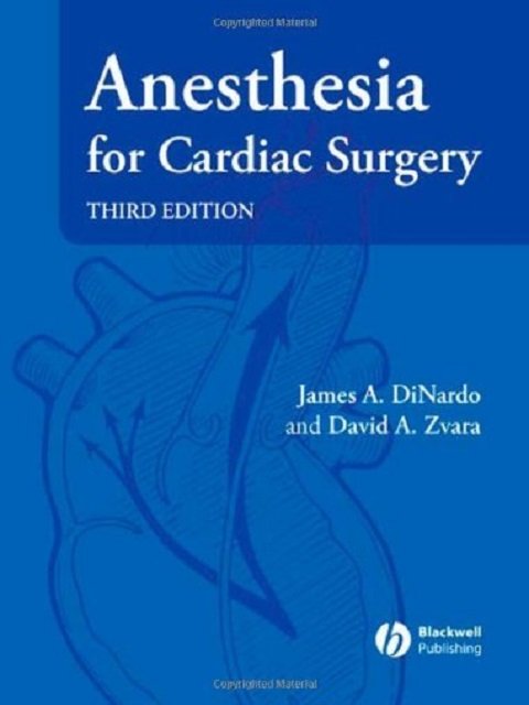 Anesthesia for Cardiac Surgery