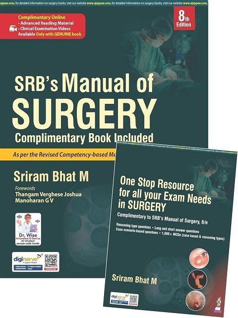 SRB' s Manual of Surgery WITH FREE Complimentary Book Included - 8th Edition